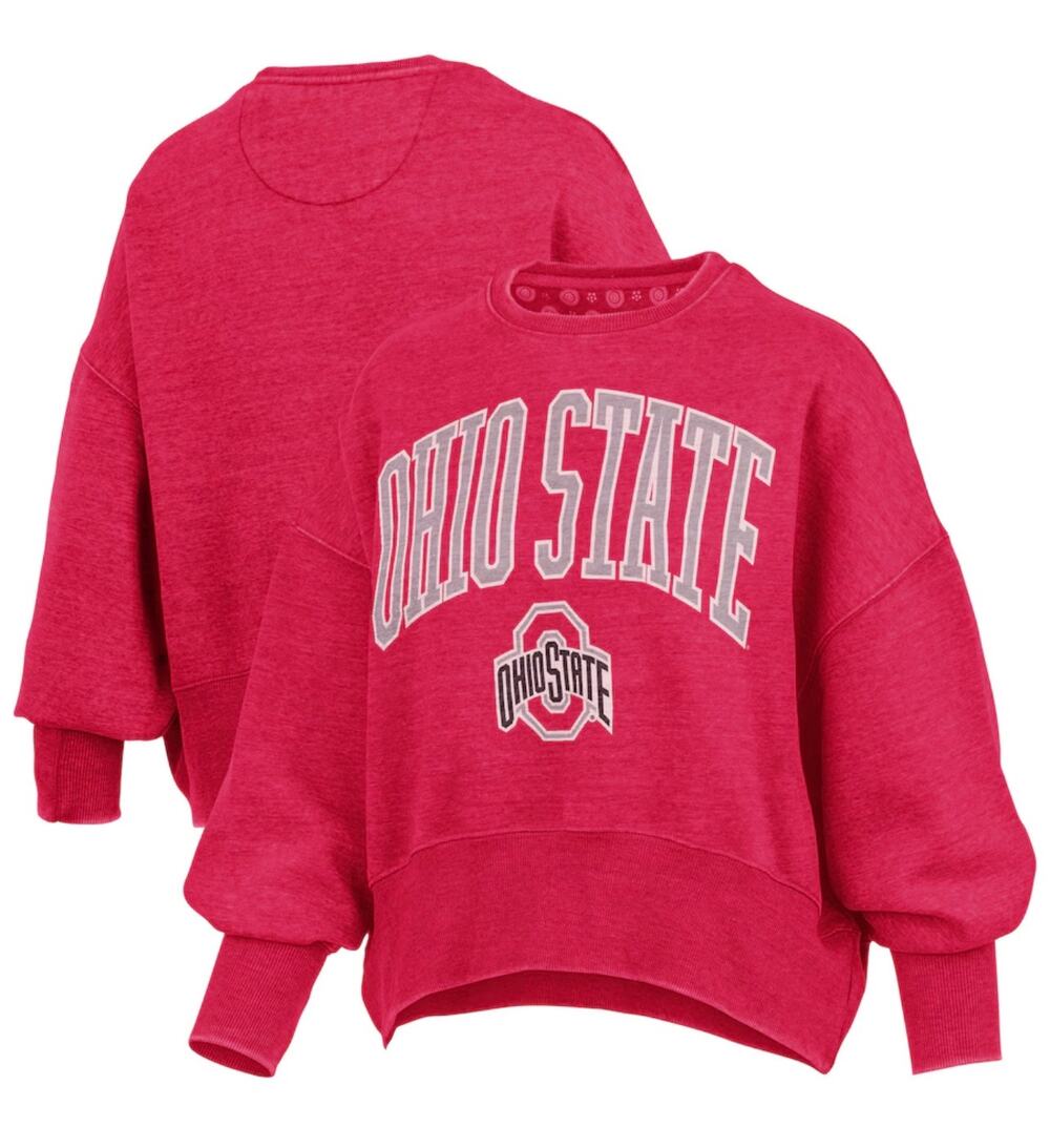 Pressbox Women's Oversized Ohio State Buckeyes Crewneck
